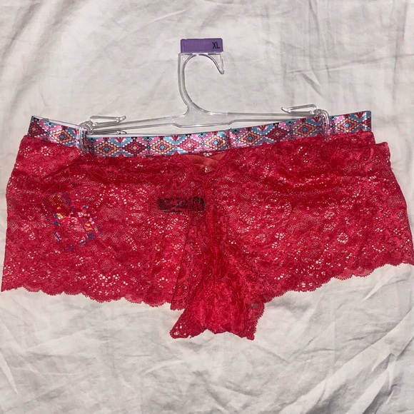 2 for 1 Magenta and orange lace cheekies - Picture 3 of 6